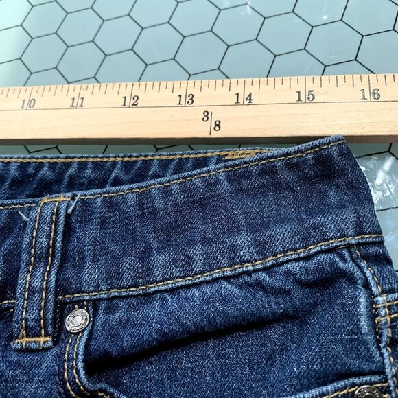 Talbots Boyfriend Flawless Five Pocket Jeans Womens 8 Petite Dark Wash Mid Rise - Picture 6 of 13